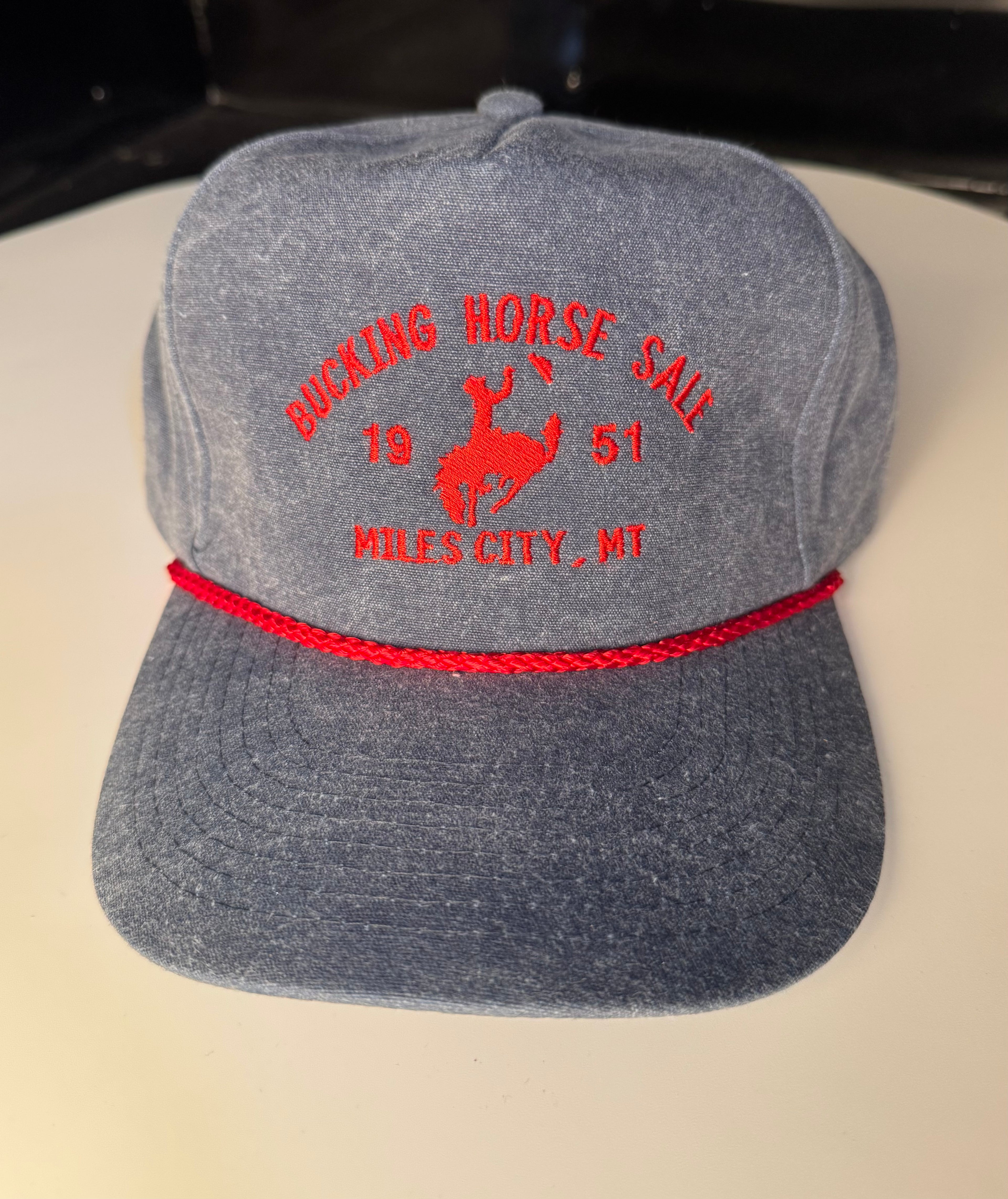 *PreOrder* Denim/Red Rope BHS logo Cap