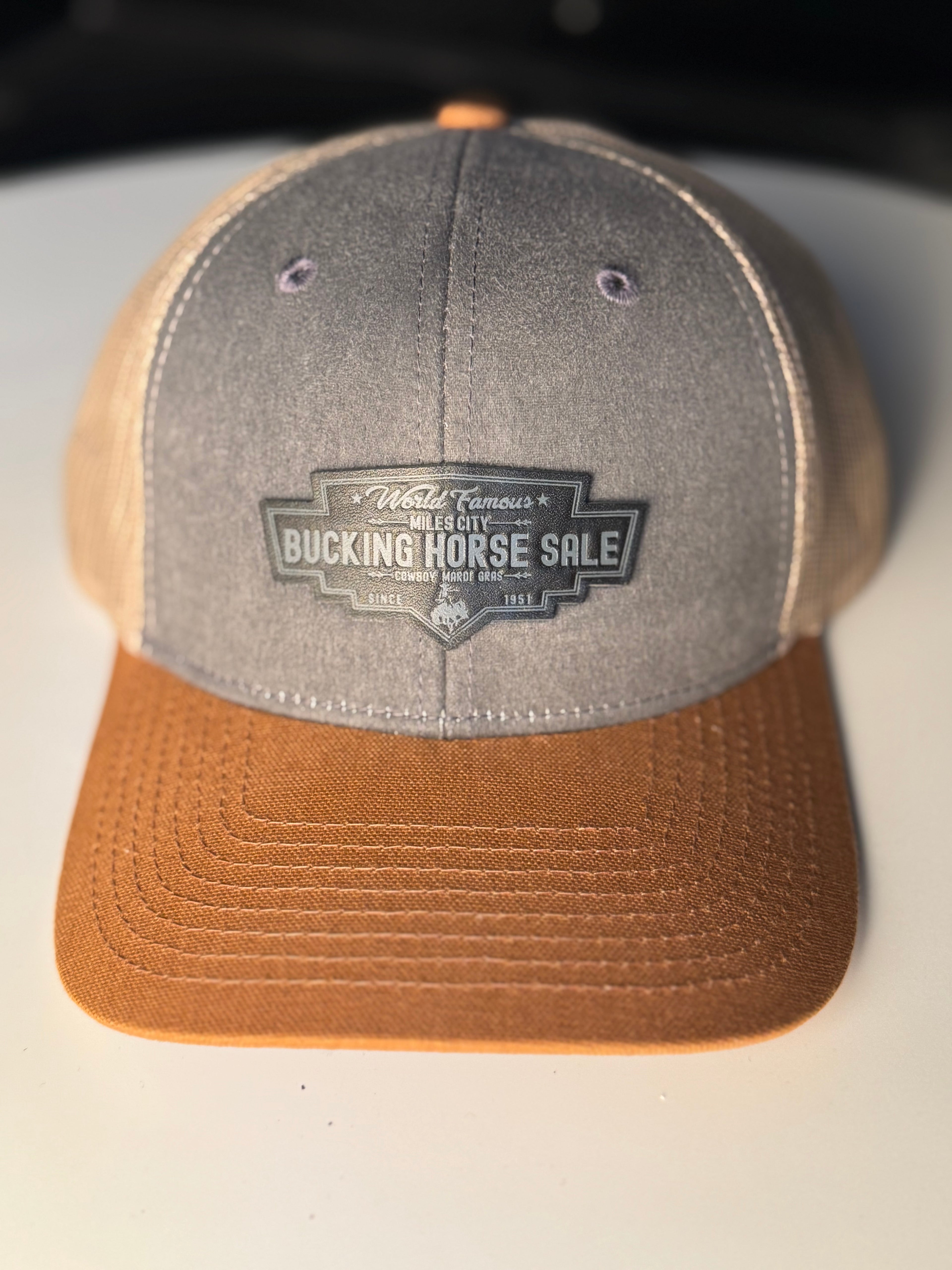 *PreOrder* Charcoal Suede/Khaki/Caramel- Black Patch Cap