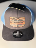 *PreOrder* Charcoal/Columbia Blue Wooden Patch Cap