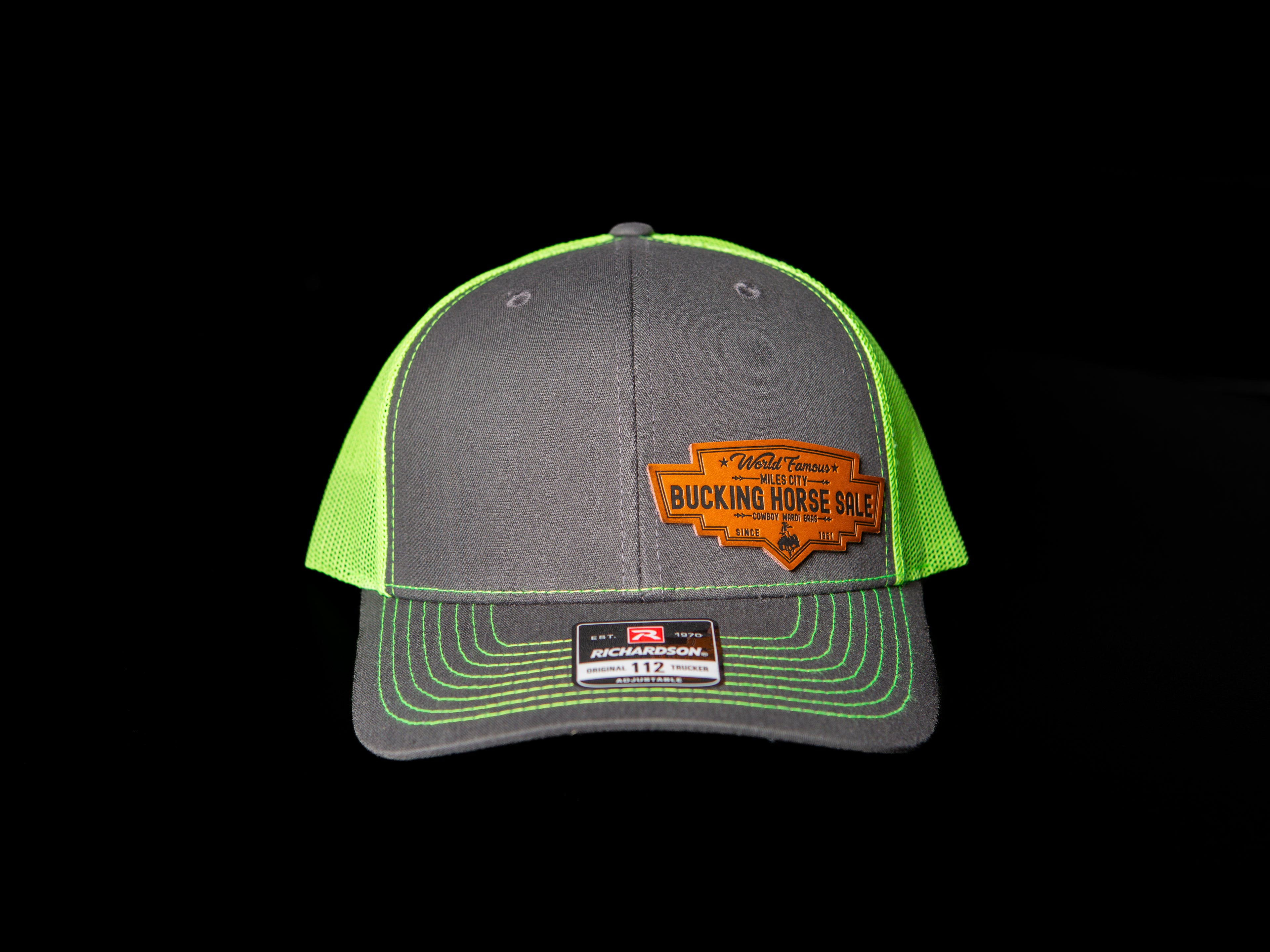 Charcoal/Neon Green Snapback - Brown Official Patch