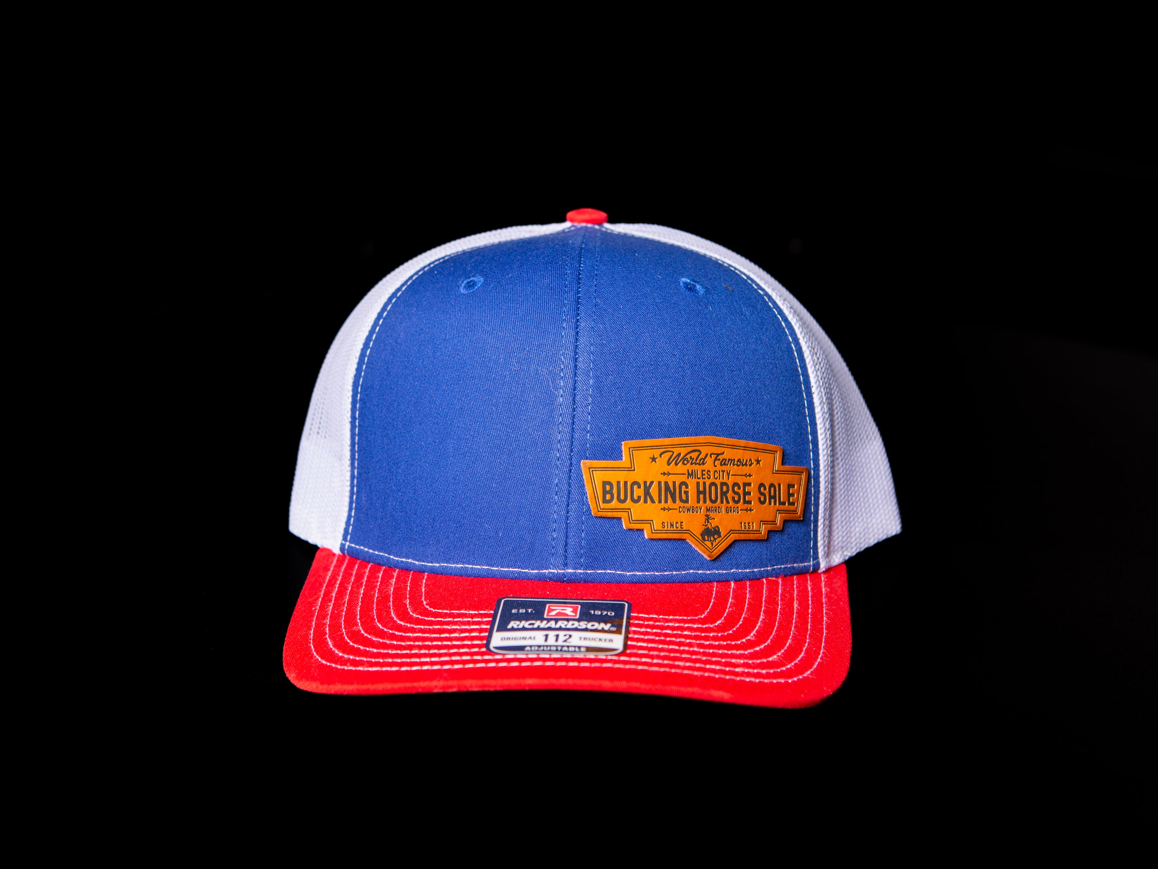 Royal/Red/White Snapback - Brown Official Patch