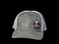 Green Camo - Black Round Patch
