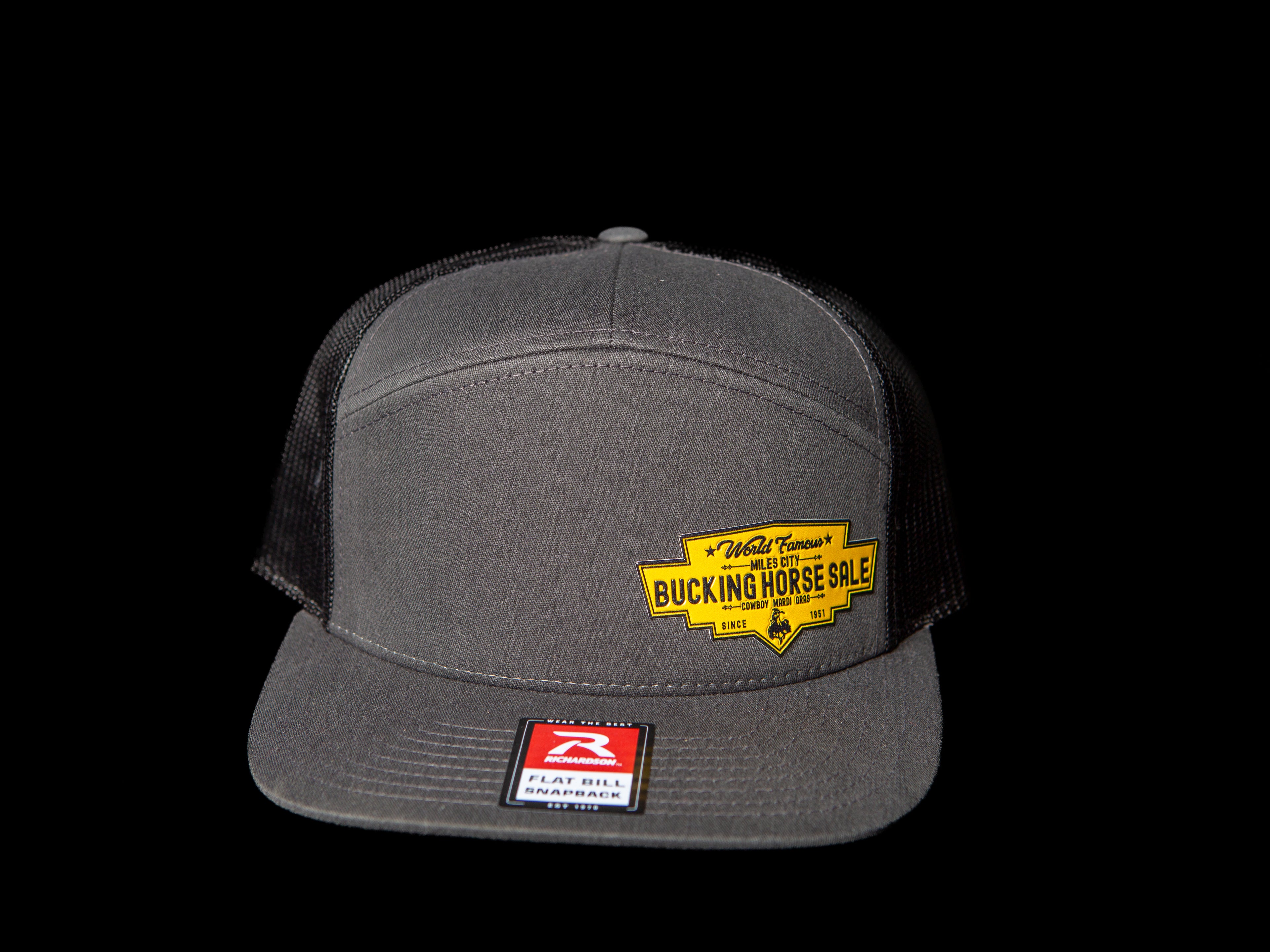 Charcoal/Black Flat Bill - Yellow Official Patch