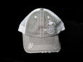 Grey/Black Distressed Official Cap