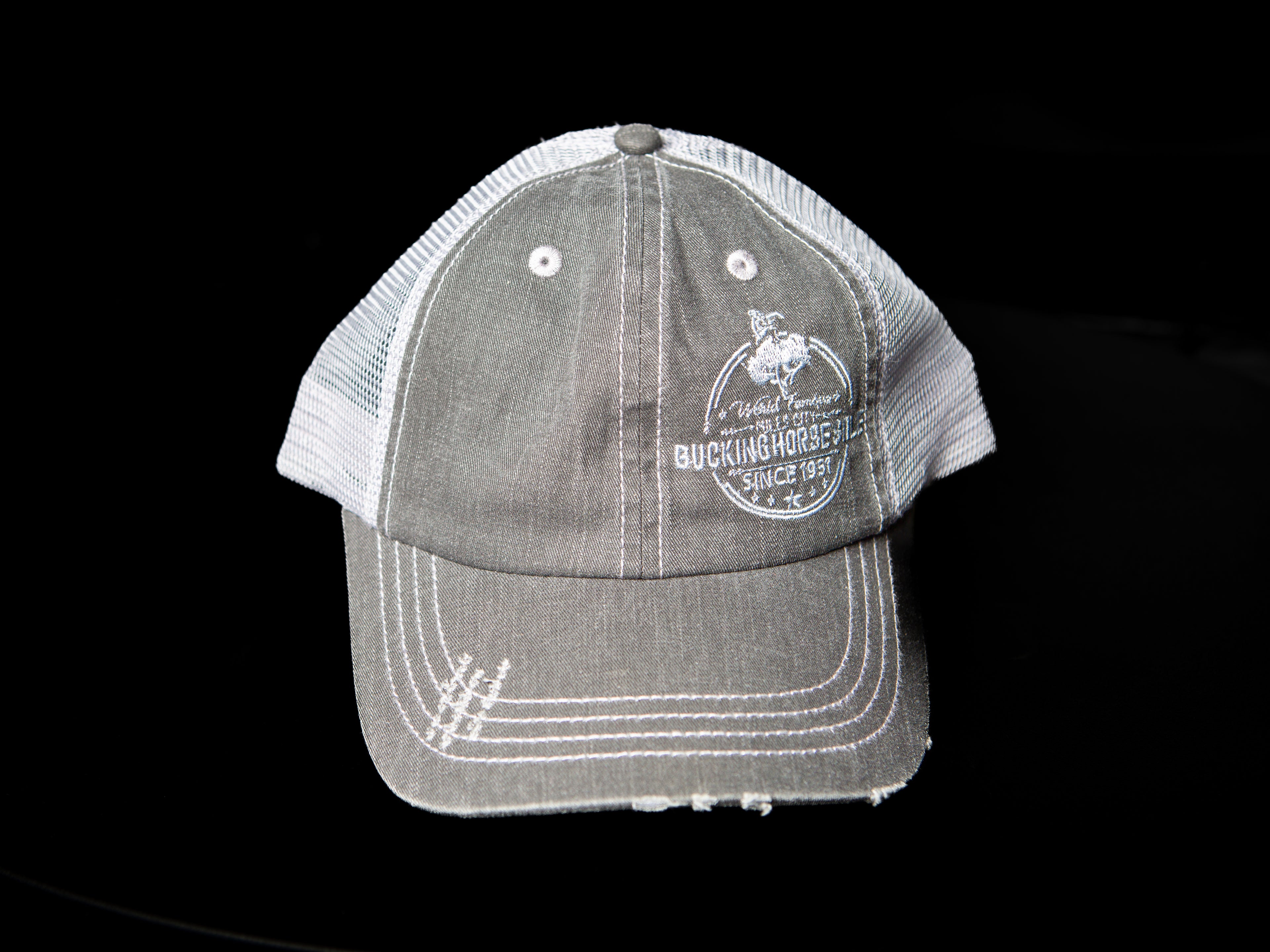 Grey/Black Distressed Official Cap