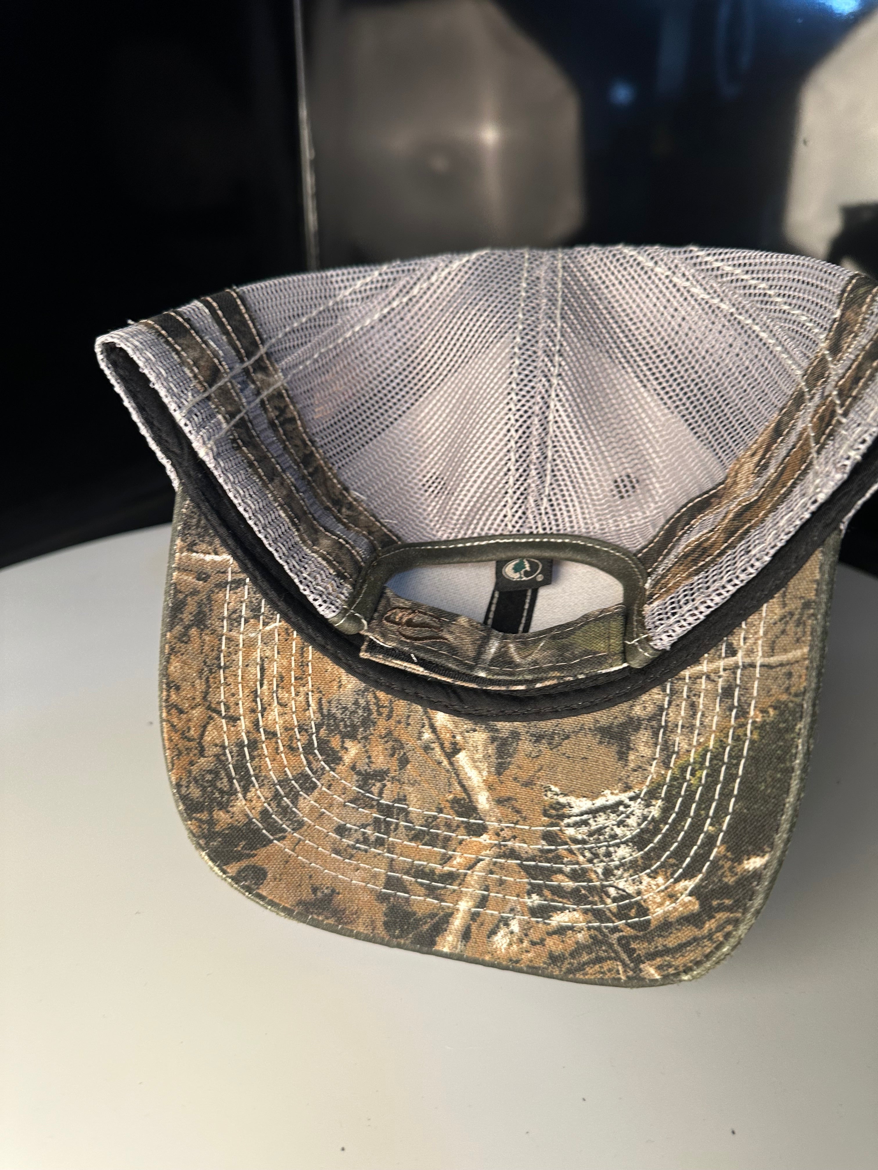 Brown Suede/Camo Patch Cap