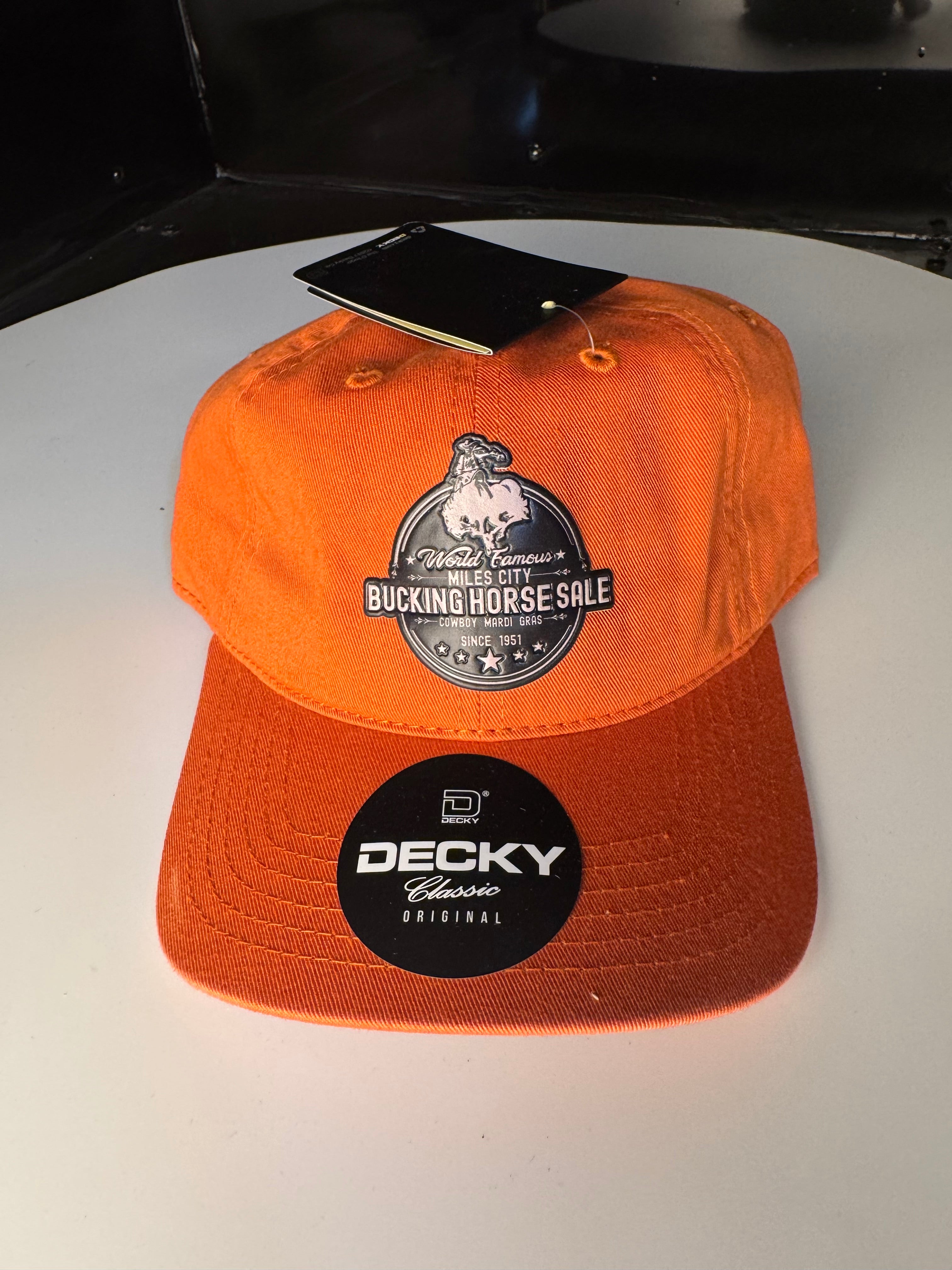 Kids Orange - Round Patch Logo Cap