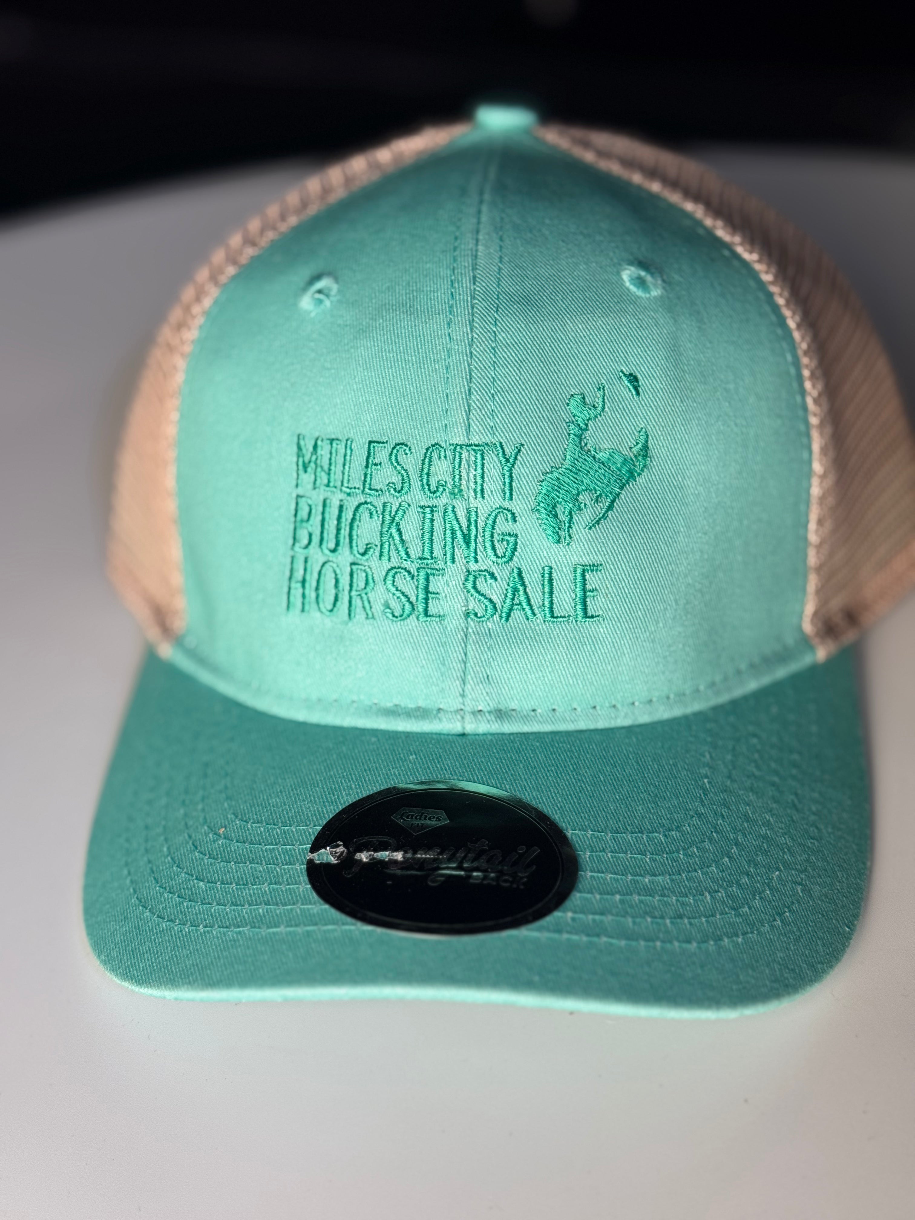 Sky Blue/Khaki Ponytail Cap