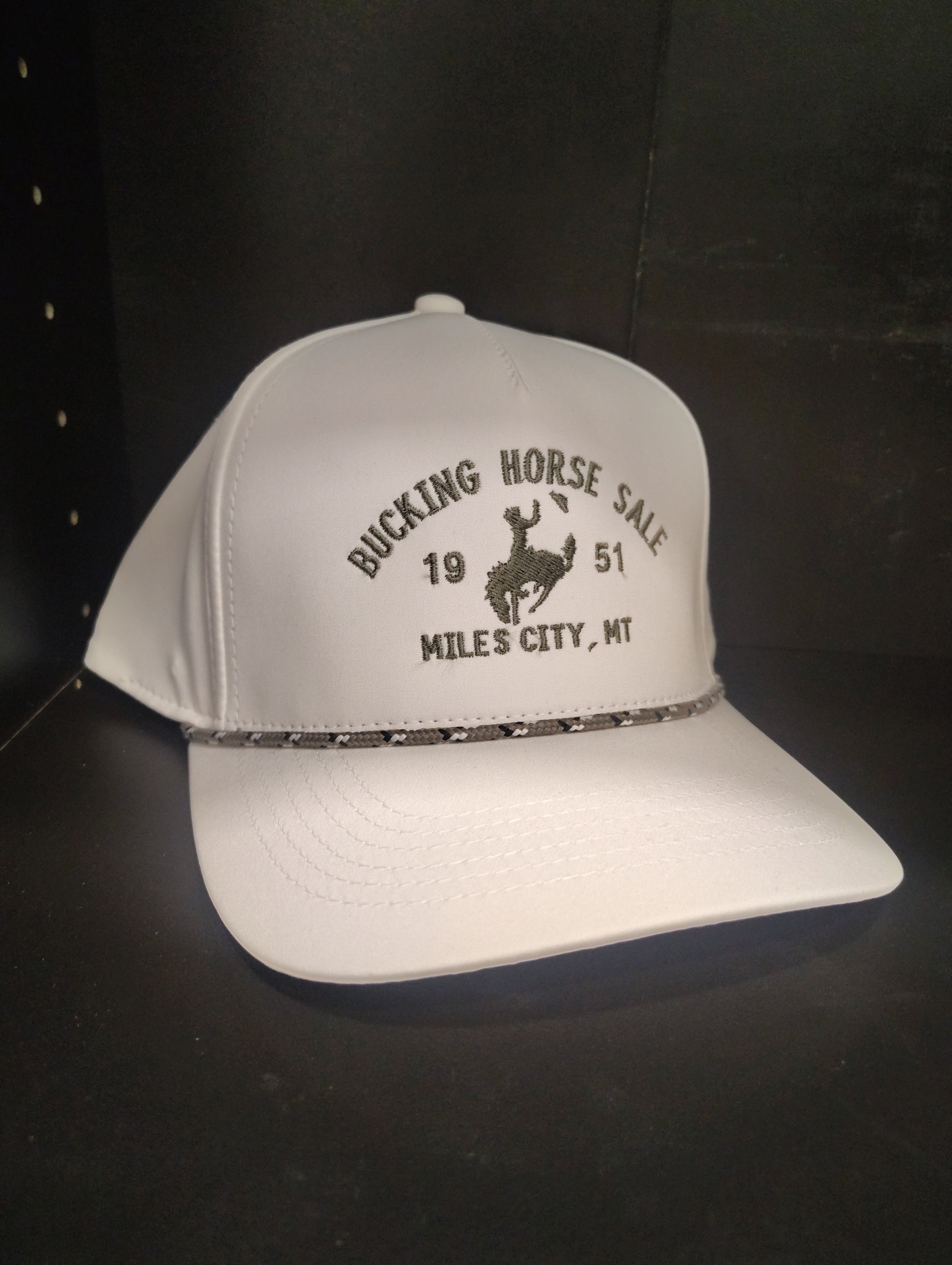 *PreOrder* White/Grey Mix Rope BHS cap