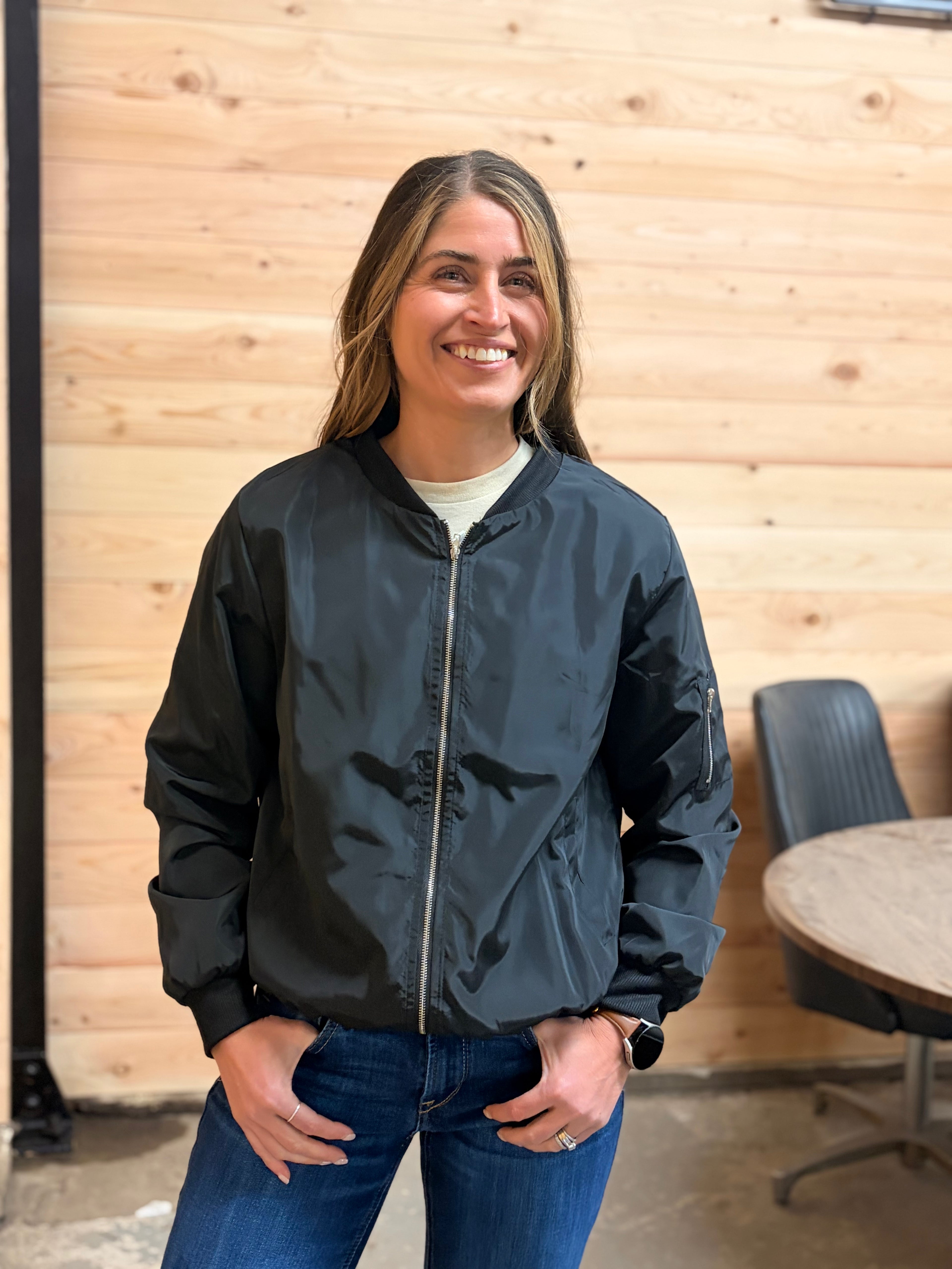 Women's Retro Bomber Jacket