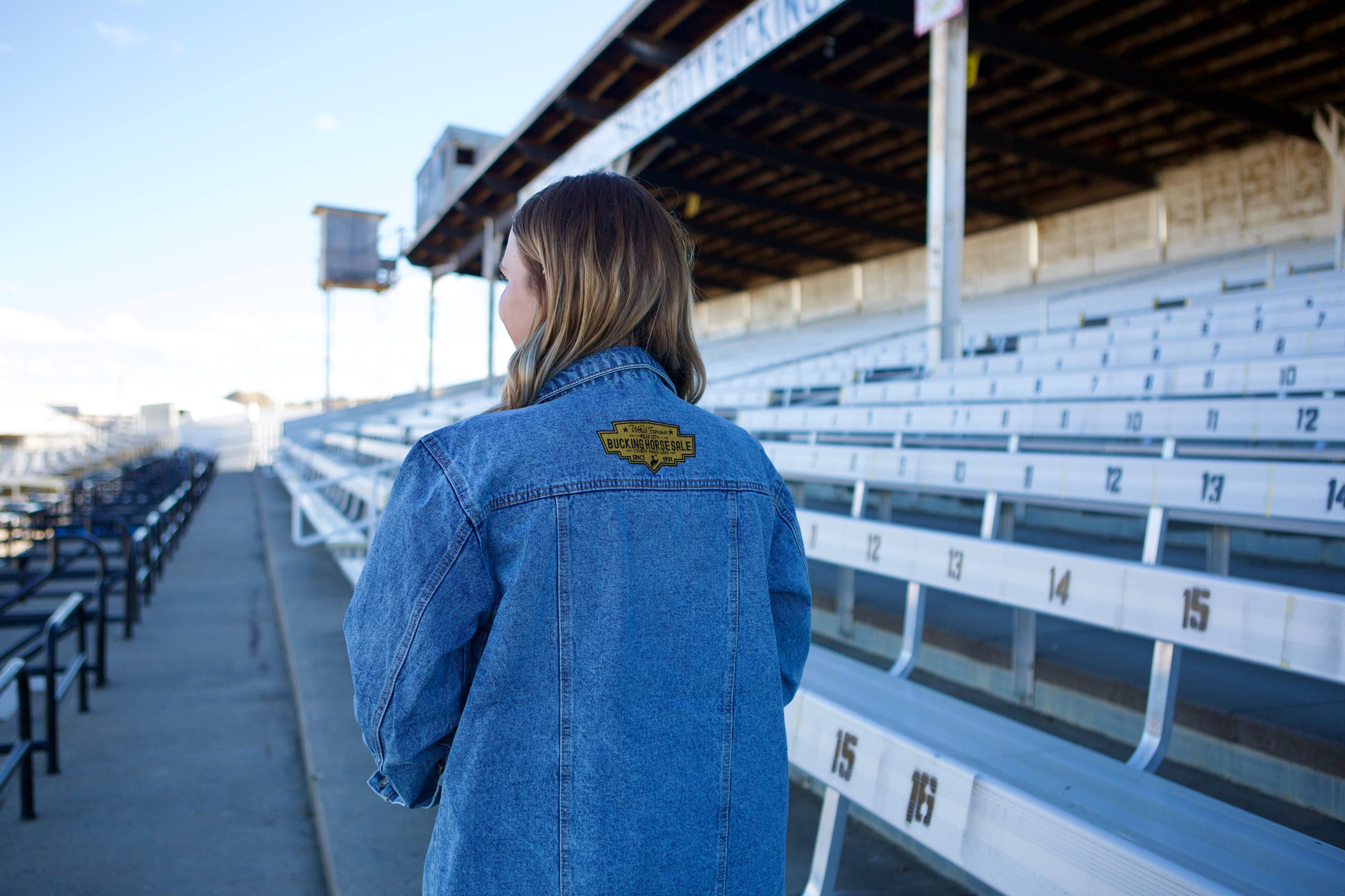 Denim Jacket with Distressed