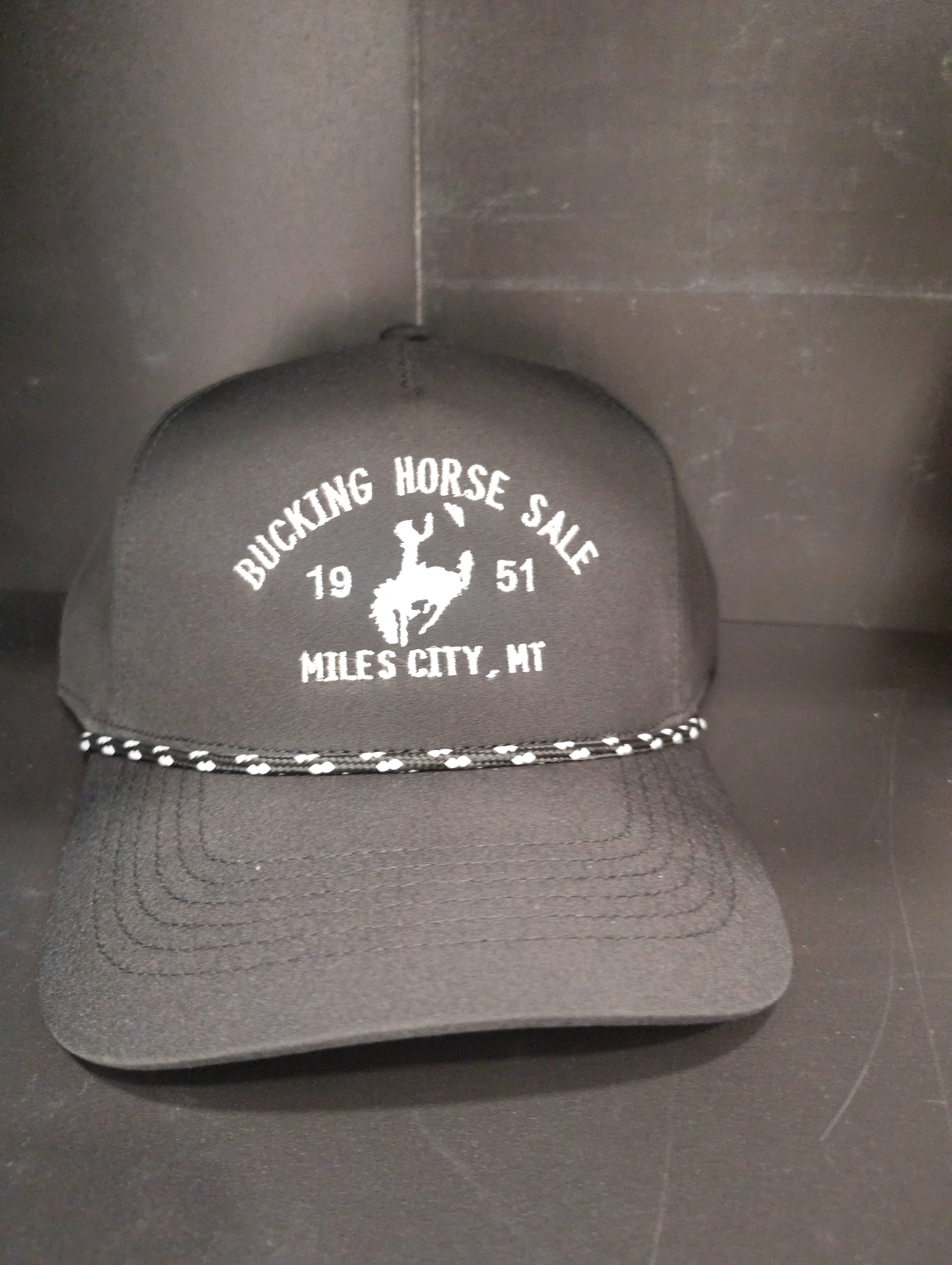 Black/Mix Rope BHS cap