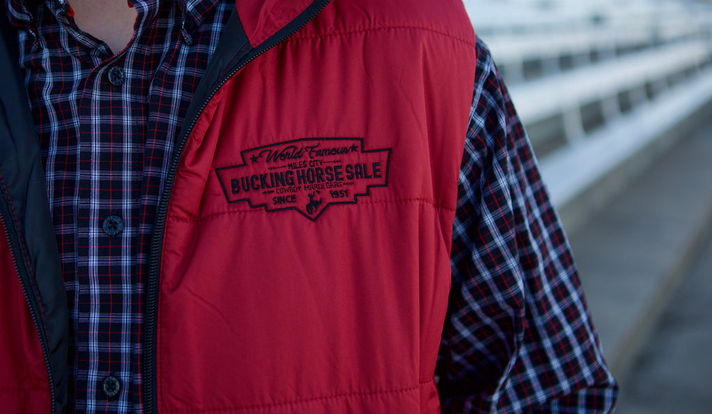 Men's Lightweight Puffer Vest - Burgundy