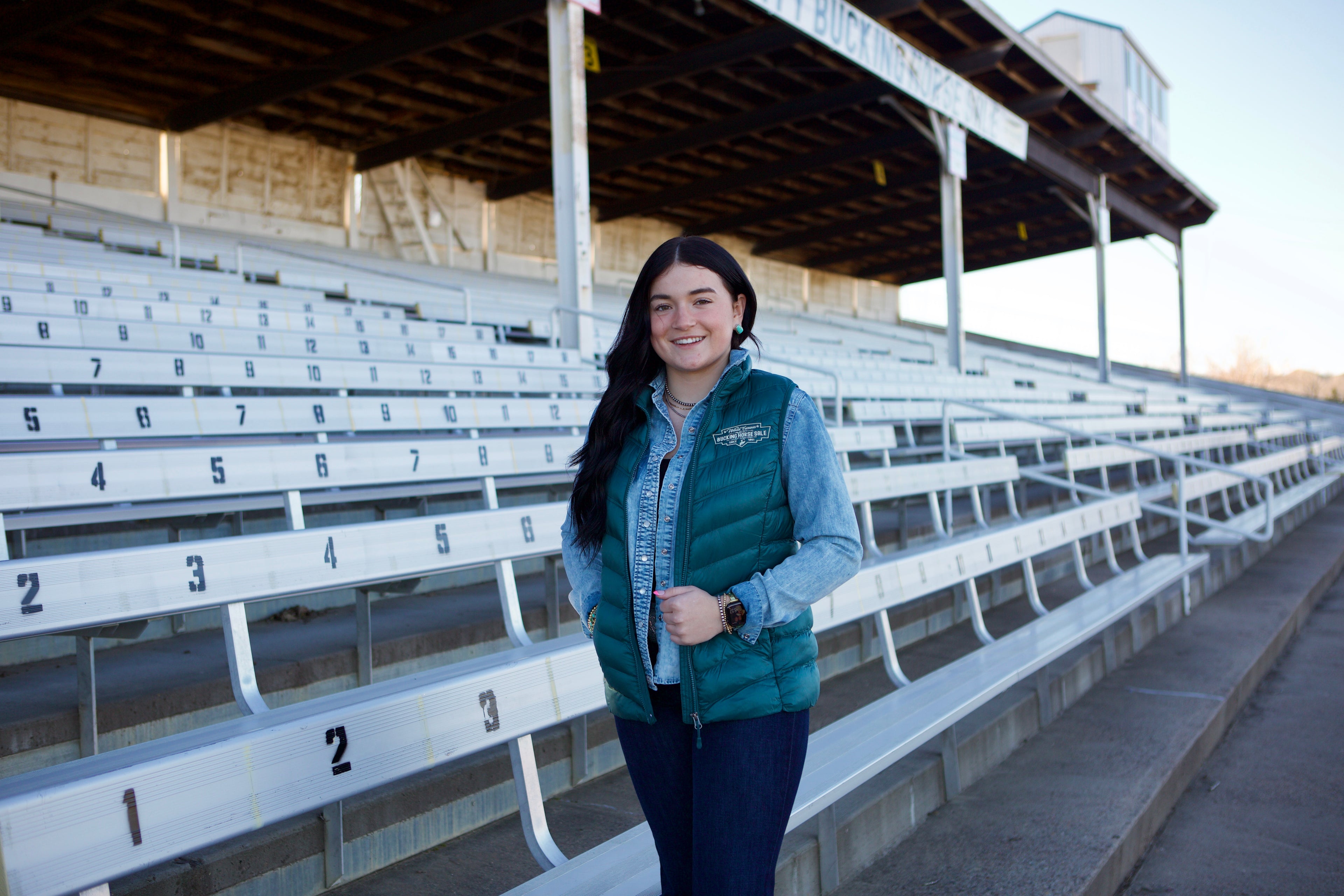 Ladies Lightweight Puffer Vest - Teal